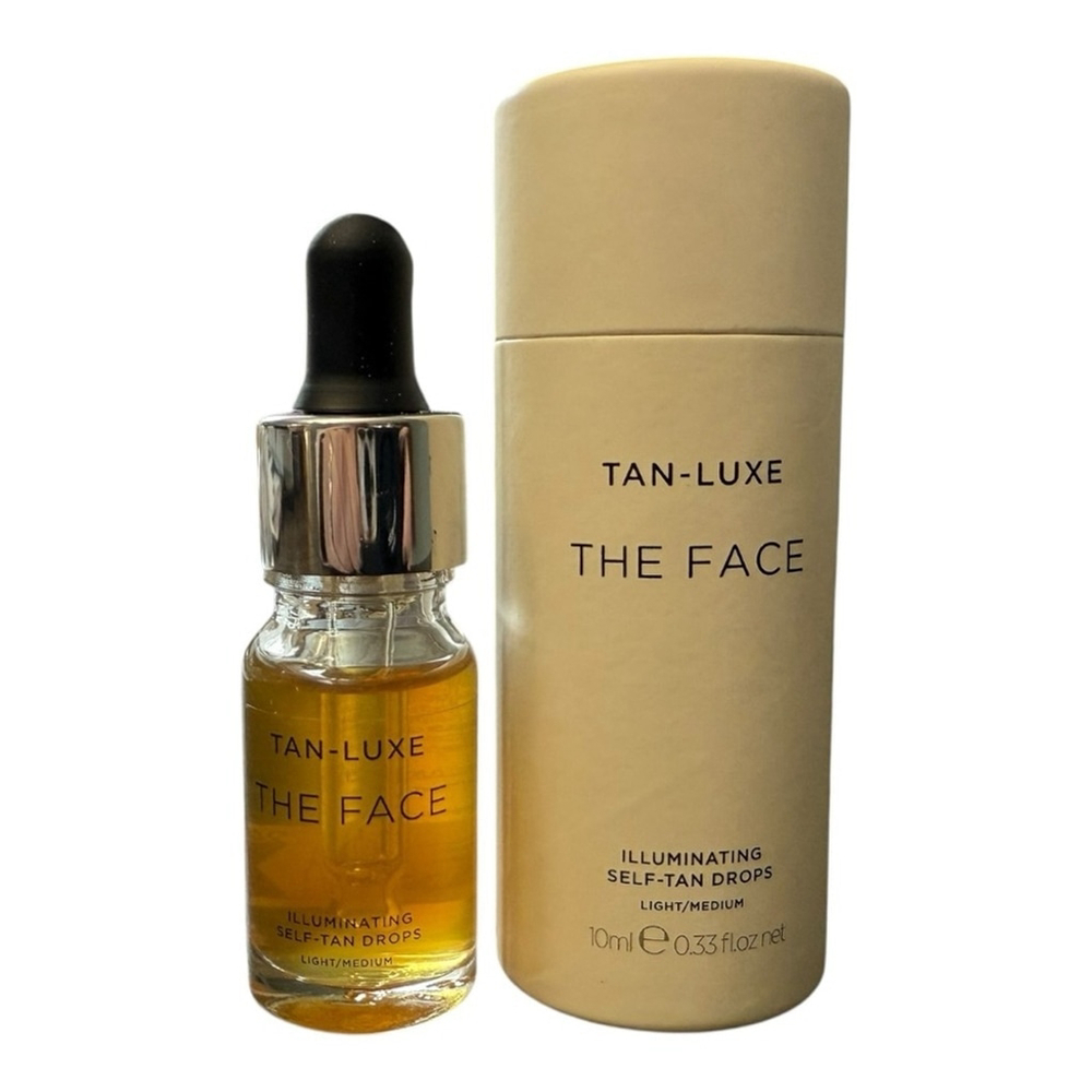 Tan-Luxe The Face Illuminating Self-Tan Drops - Light/Medium NWT 10ml